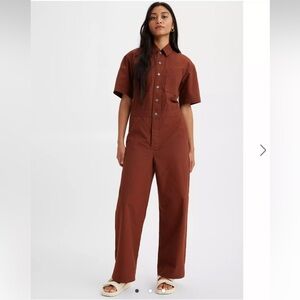 Levi’s Red Utility Boilersuit Jumpsuit